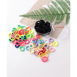 Babyhug Free Size Rubber Bands Pack of 120 Pieces - Multicolor