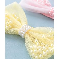 Babyhug Free Size  Headbands With Bow Design Pack of 3- Multicolor