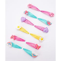 Babyhug Snap Clips Pack of 12 - Multicolor