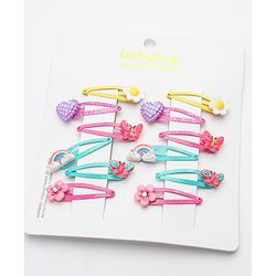 Babyhug Snap Clips Pack of 12 - Multicolor
