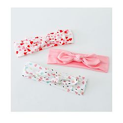 Babyhug Free Size Headbands with Bow Pack of 3 - Multicolor