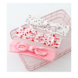 Babyhug Free Size Headbands with Bow Pack of 3 - Multicolor