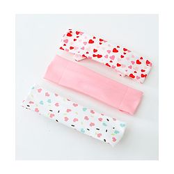 Babyhug Free Size Headbands with Bow Pack of 3 - Multicolor