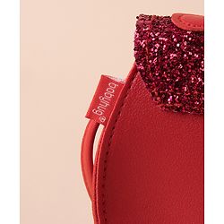 Babyhug Sling Bag With Bow Applique -  Red