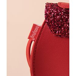 Babyhug Sling Bag With Bow Applique -  Red