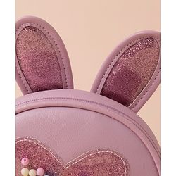 Babyhug Heart Print Sling Bag- Purple