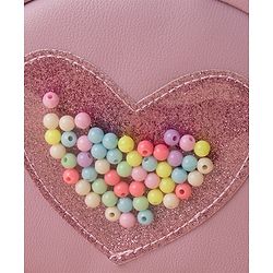 Babyhug Heart Print Sling Bag- Purple