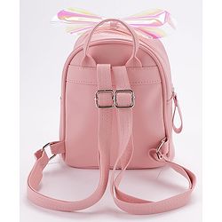 Babyhug Sequined Fashion Backpack - Pink