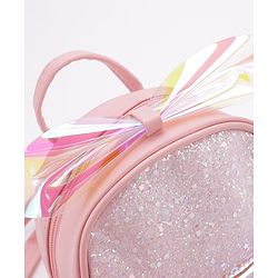 Babyhug Sequined Fashion Backpack - Pink