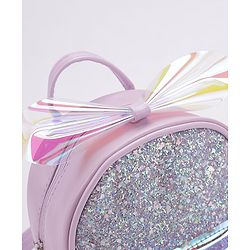 Babyhug Sequined Fashion Backpack - Pink