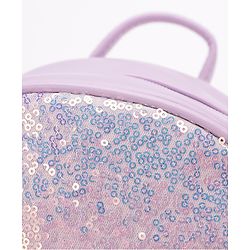 Babyhug Fashion Backpack With Kitty Face Design - Purple