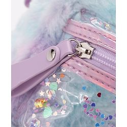 Babyhug Fashion Backpack With Kitty Face Design & Bow - Mulitcolor