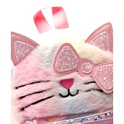 Babyhug Fashion Backpack With Kitty Face Design & Bow - Mulitcolor