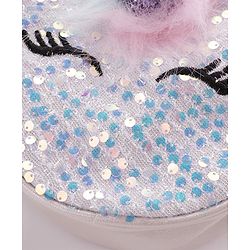 Babyhug Sling Bag Unicorn Print- Silver