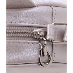 Babyhug Sling Bag Unicorn Print- Silver