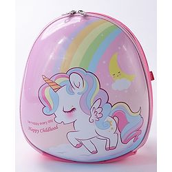 Babyhug Fashion Backpack Unicorn Print - Pink