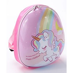 Babyhug Fashion Backpack Unicorn Print - Pink