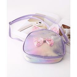 Babyhug Sling Bag with Bow - Purple