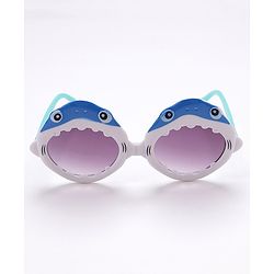 Babyhug Sunglasses Free Size Whale Design -White & Blue
