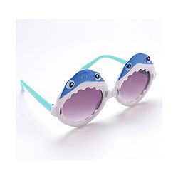 Babyhug Sunglasses Free Size Whale Design -White & Blue