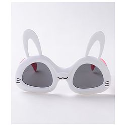 Babyhug Sunglasses with Rabbit Ear Design Free Size- White