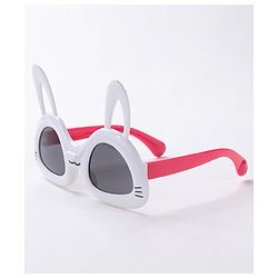 Babyhug Sunglasses with Rabbit Ear Design Free Size- White