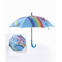 Babyhug  Umbrella  Rainbow & Unicorn  Print - Blue