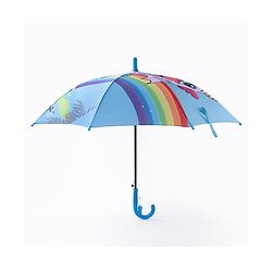 Babyhug  Umbrella  Rainbow & Unicorn  Print - Blue