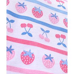 Babyhug Cotton Lycra Three Fourth Leggings Checks & Floral Print Pack Of 3- Pink & Blue