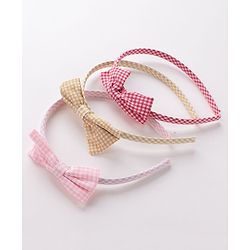 Babyhug Free Size Hair Bands Pack of 3 - Pink