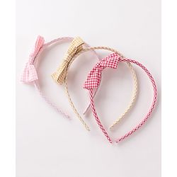 Babyhug Free Size Hair Bands Pack of 3 - Pink