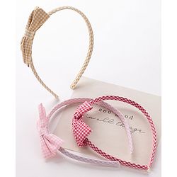 Babyhug Free Size Hair Bands Pack of 3 - Pink