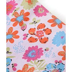 Babyhug Cotton Lycra Three Fourth Length Leggings Stripes & Floral Print Pack of 3- Red Pink & White