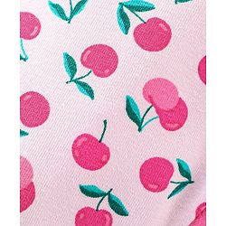 Babyhug Cotton Three Fourth Lycra Leggings Floral & Butterfly Print Pack of 3- Pink Green & White