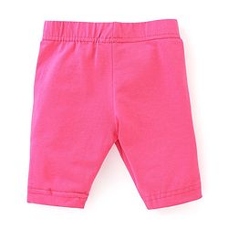 Babyhug Cotton Lycra Three Fourth Length Leggings Star Printed Pack of 3- Multicolour
