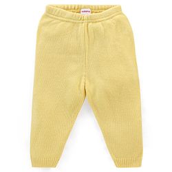 Babyhug Knit Full Sleeves Heart Design Sweater Set with Cap - Yellow