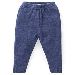 Babyhug Knit Full Sleeves Sweater Set Star Design - Blue