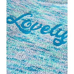 Babyhug Knitted Full Sleeves Sweater with Text Print - Blue