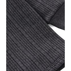 Babyhug Cotton Full Sleeves Thermal Vest Solid Colour Pack Of 2 - Grey