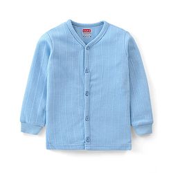 Babyhug Cotton Full Sleeves Thermal Wear Striped Pack Of 2 - Blue & Navy Blue