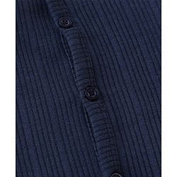 Babyhug Cotton Full Sleeves Thermal Wear Striped Pack Of 2 - Blue & Navy Blue