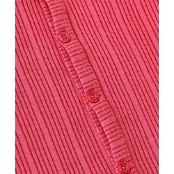 Babyhug Cotton Full Sleeves Thermal Wear Striped Pack Of 2 - Pink & Coral