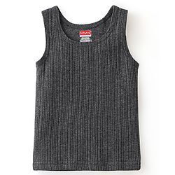 Babyhug Full Sleeves Thermal Wear Pullover Vest & Pant Set Pack Of 3 - Dark Grey