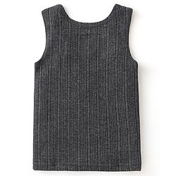 Babyhug Full Sleeves Thermal Wear Pullover Vest & Pant Set Pack Of 3 - Dark Grey
