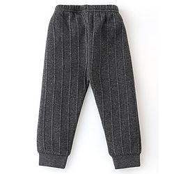 Babyhug Full Sleeves Thermal Wear Pullover Vest & Pant Set Pack Of 3 - Dark Grey