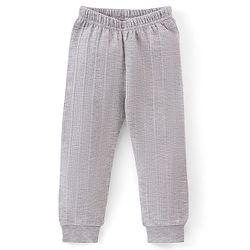 Babyhug Full Sleeves Thermal Wear Pullover Vest & Pant Set - Grey