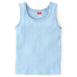 Babyhug Full Sleeves Thermal Wear Pullover Vest & Pant Set - Blue