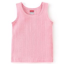 Babyhug Full Sleeves Thermal Wear Pullover Vest & Pant Set Pack Of 3 - Pink