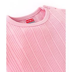 Babyhug Full Sleeves Thermal Wear Pullover Vest & Pant Set Pack Of 3 - Pink