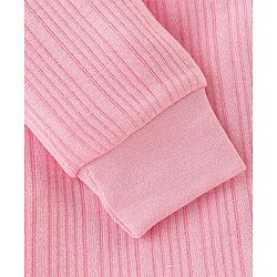 Babyhug Full Sleeves Thermal Wear Pullover Vest & Pant Set Pack Of 3 - Pink